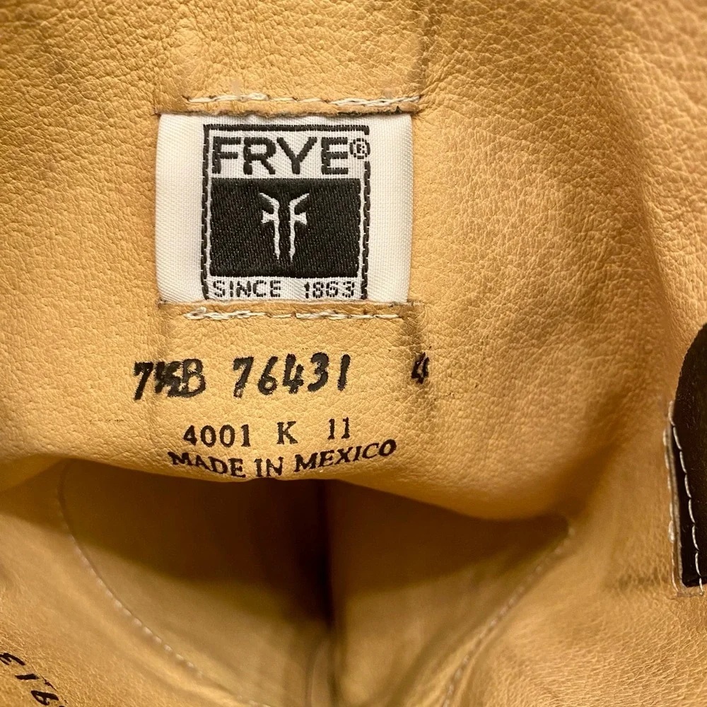 Frye Melissa Button Back Zip Riding Boot Size 7.5 Women’s - Cognac - Picture 6 of 13